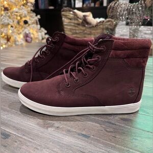 Timberland Women's Burgundy Daussette Sneaker Boots